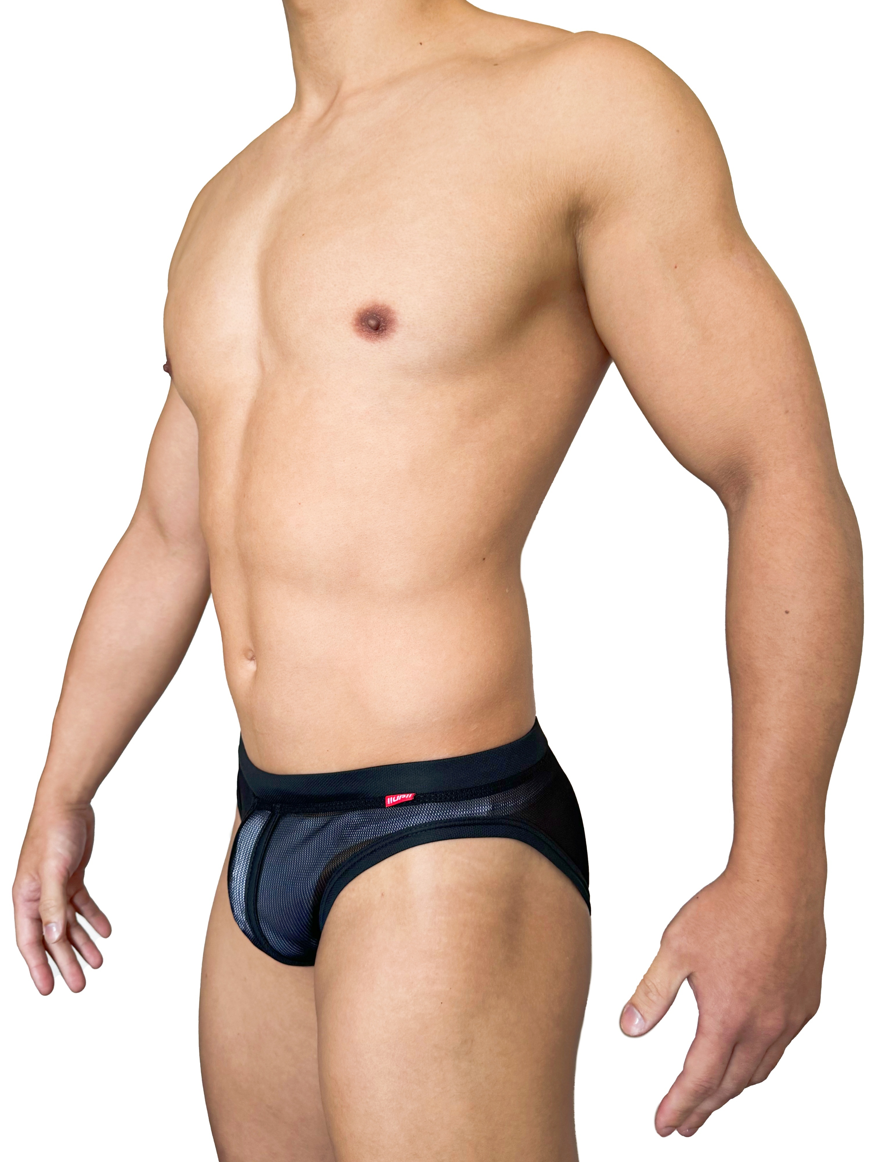 Double Stripe Sheer 全透三角內褲 極致黑