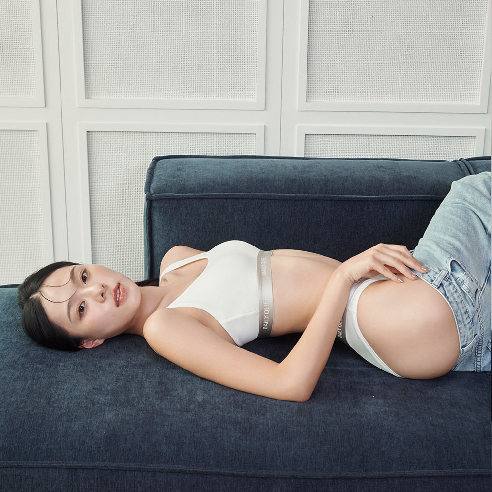 【Daily Qlife】Cooling Non-wired Bra​ (White)