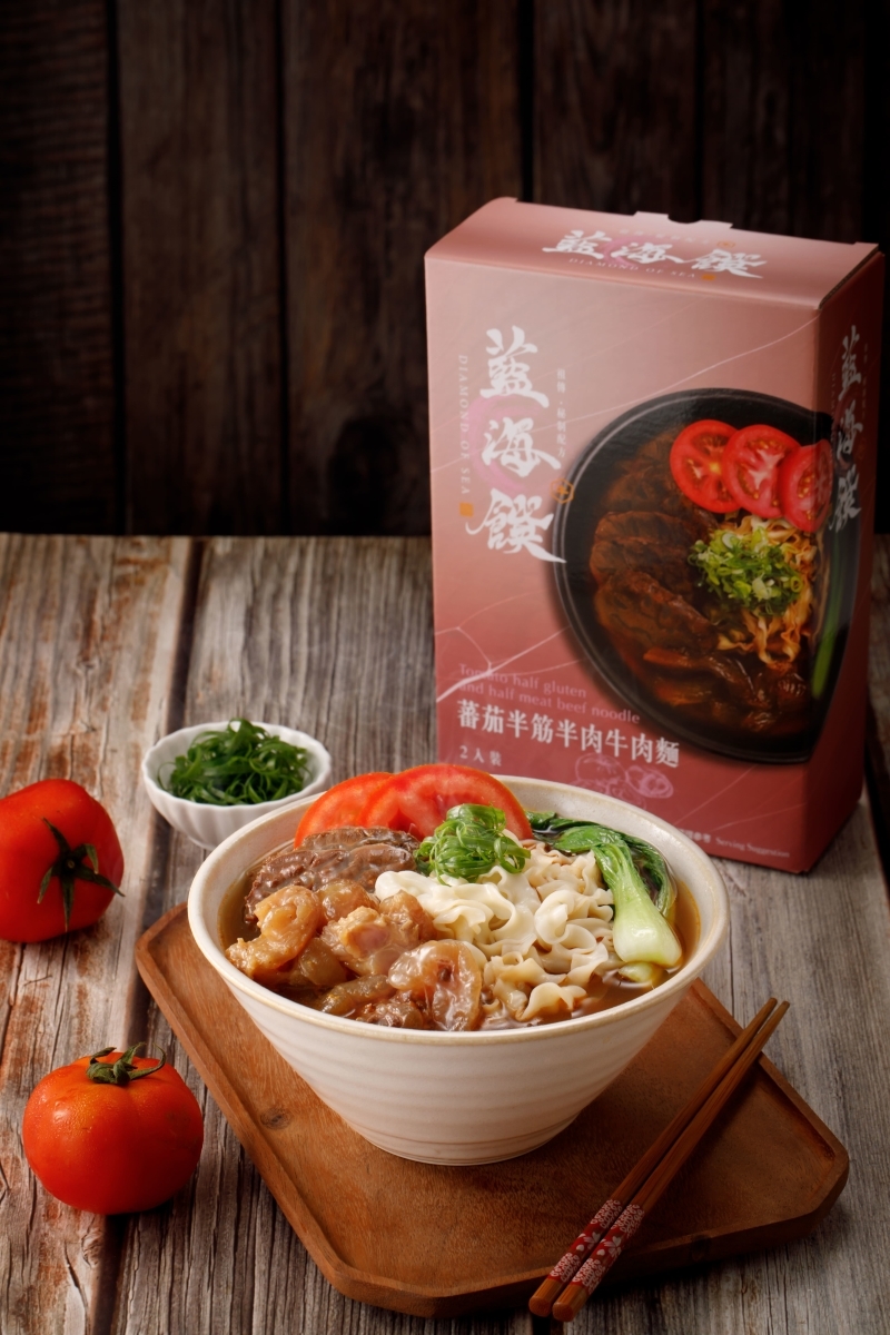 藍海饌 番茄半筋半肉牛肉麵 (2入裝) (EXP:2027.04或之後)