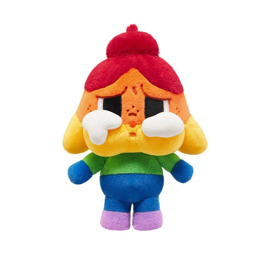 POP MART x CRYBABY RAINBOW PLUSH DOLL 泡泡瑪特 彩虹 30CM