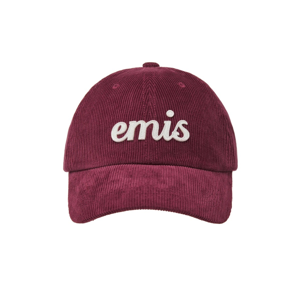 現貨┃emis APPLIQUE CORDUROY BALL CAP 燈芯絨草寫刺繡老帽