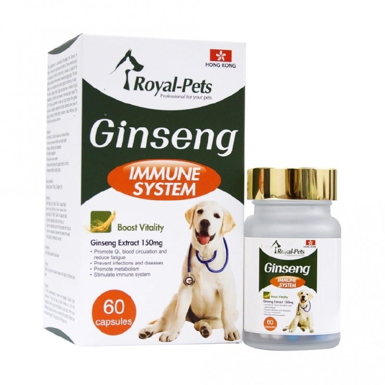 ROYAL-PETS｜Ginseng 純人蔘 60粒 (軟膠囊)