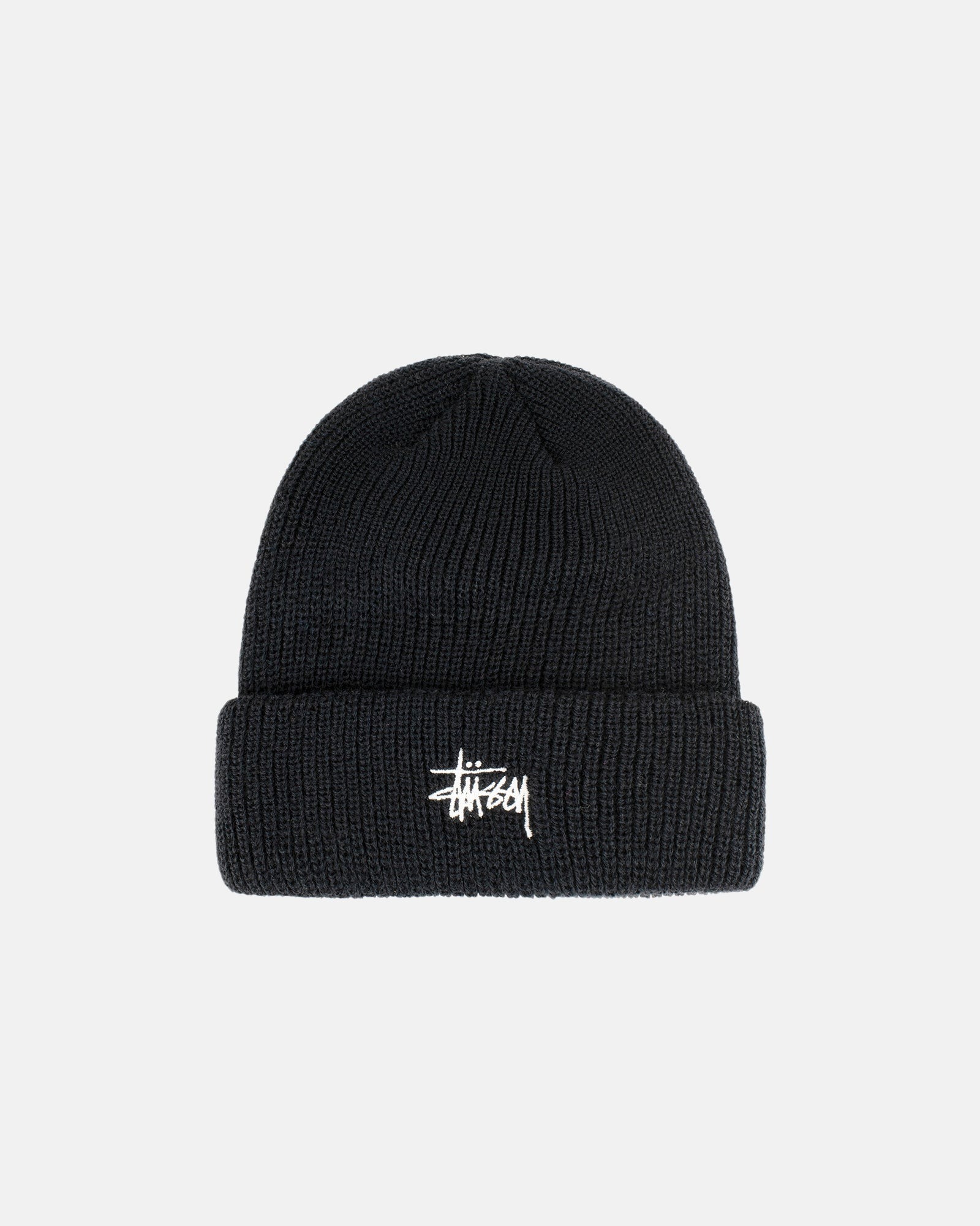 STUSSY CUFF BEANIE BASIC  BLACK TAN兩色