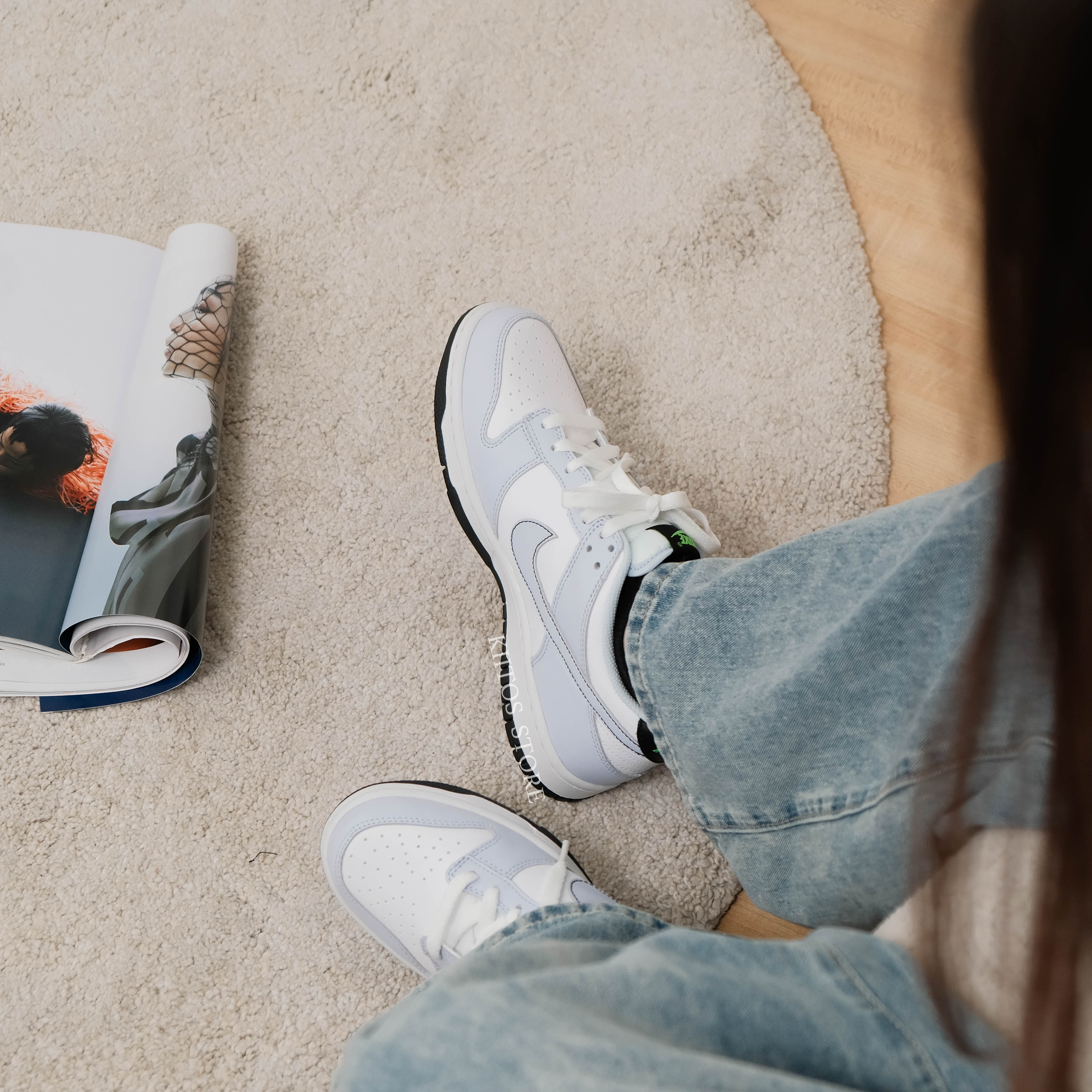 Nike Dunk Low Grey Green Strike GS 雲霧灰黑 灰綠 FB9109-107