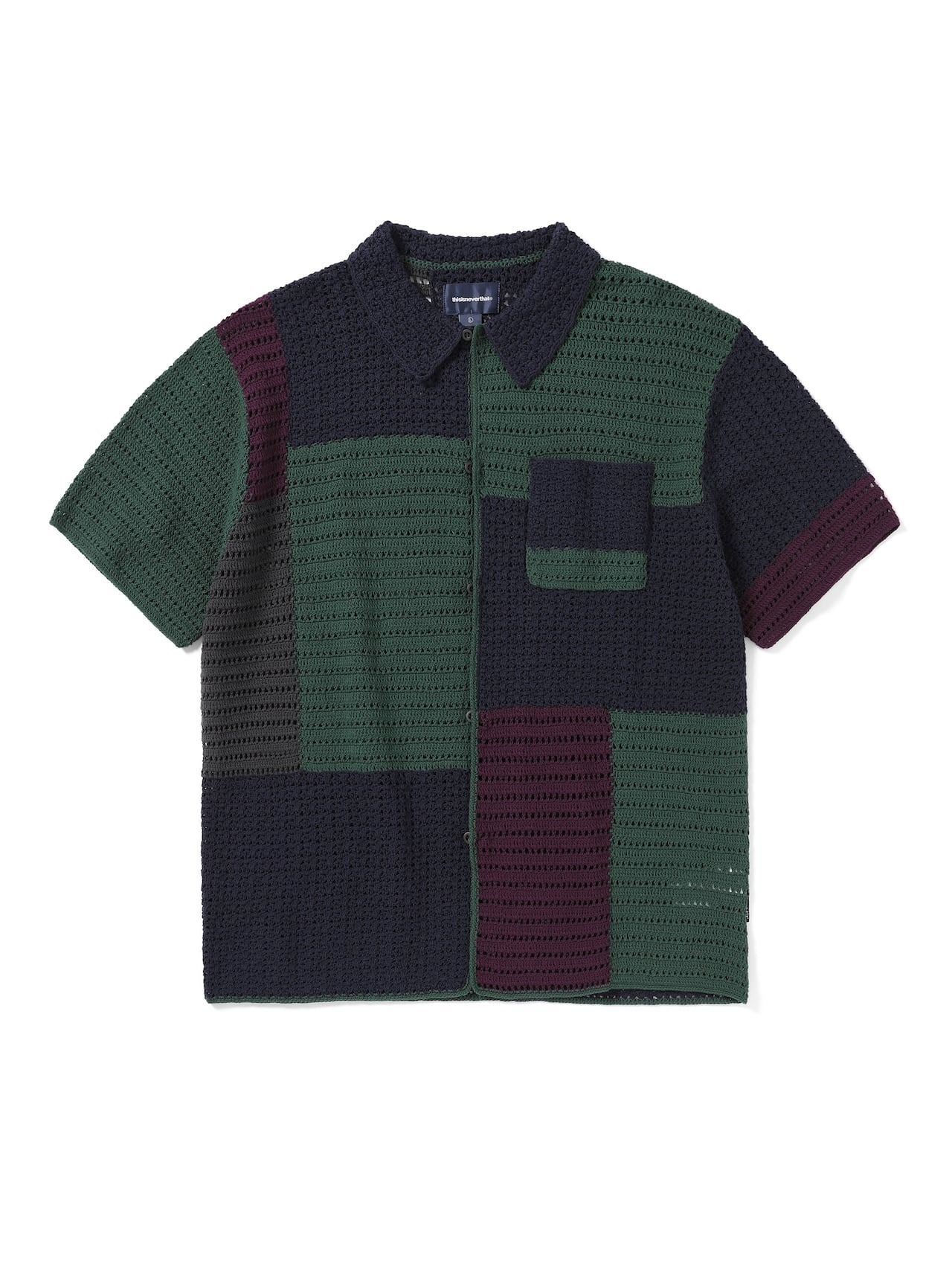 thisisneverthat Block Crochet Knit S/S Shirt