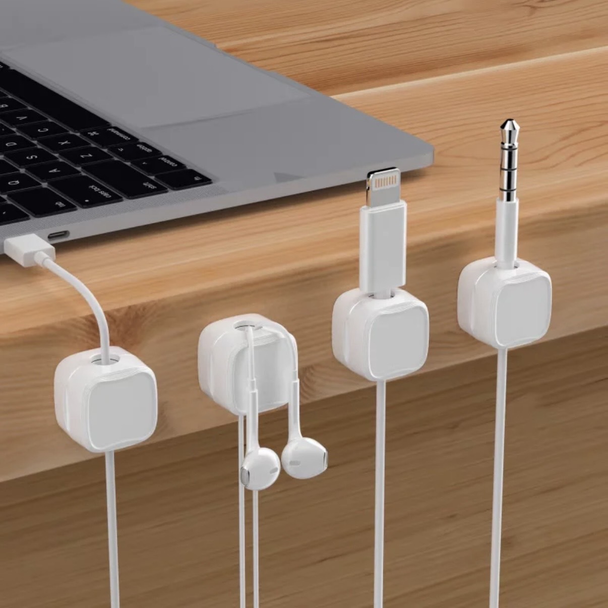 理線神器 磁吸線材 理線收納器 桌面線材整理 可調式黏貼 六入一組