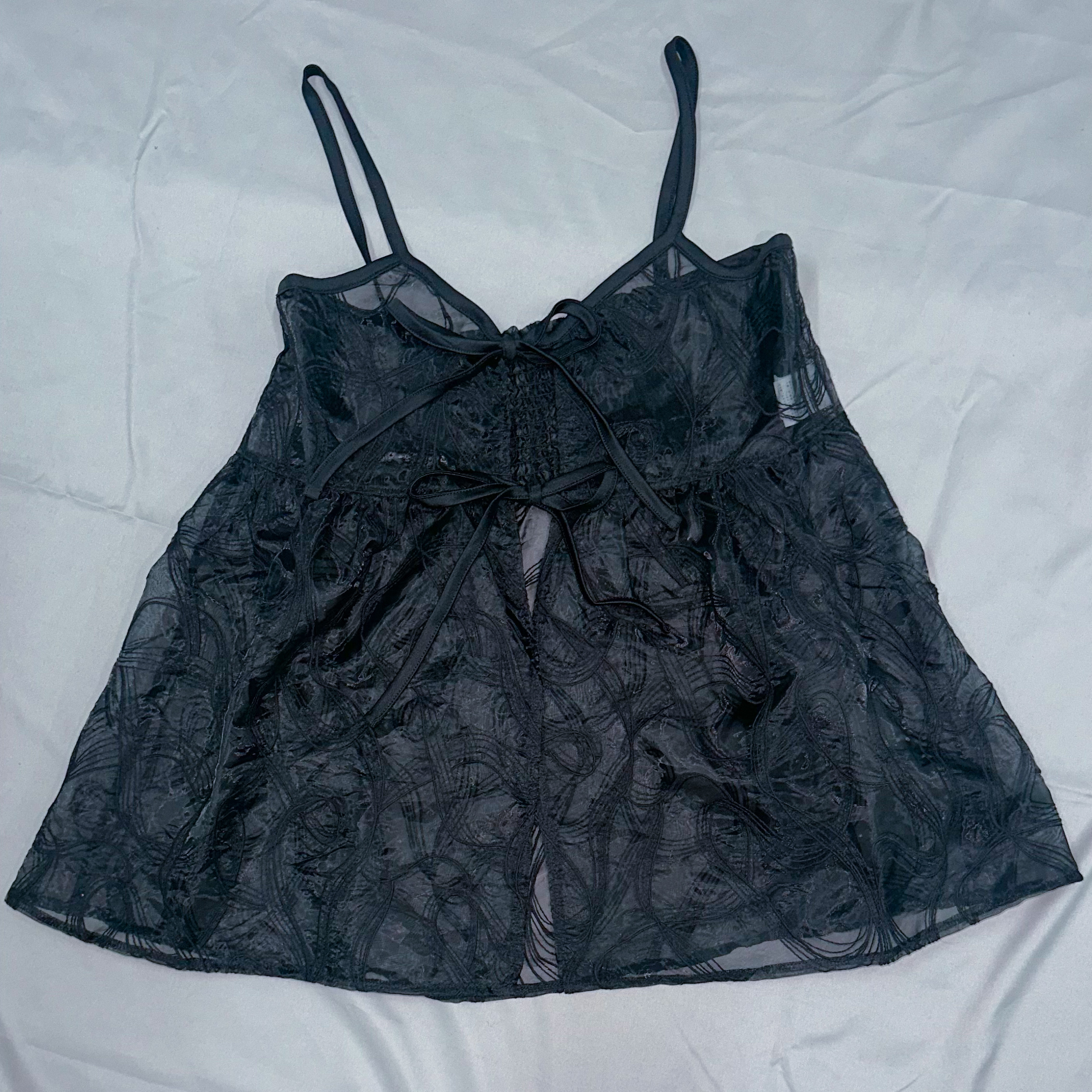 線條透紗Outer(黑)