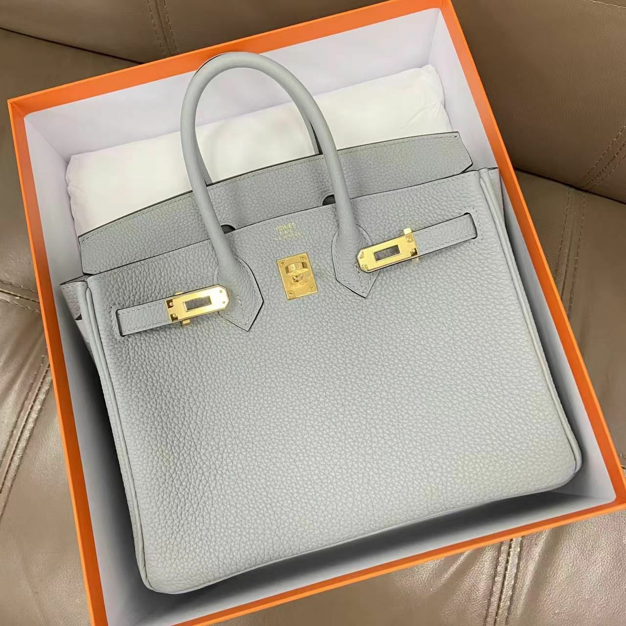 Birkin 25 8U bleu glacier cc togo W