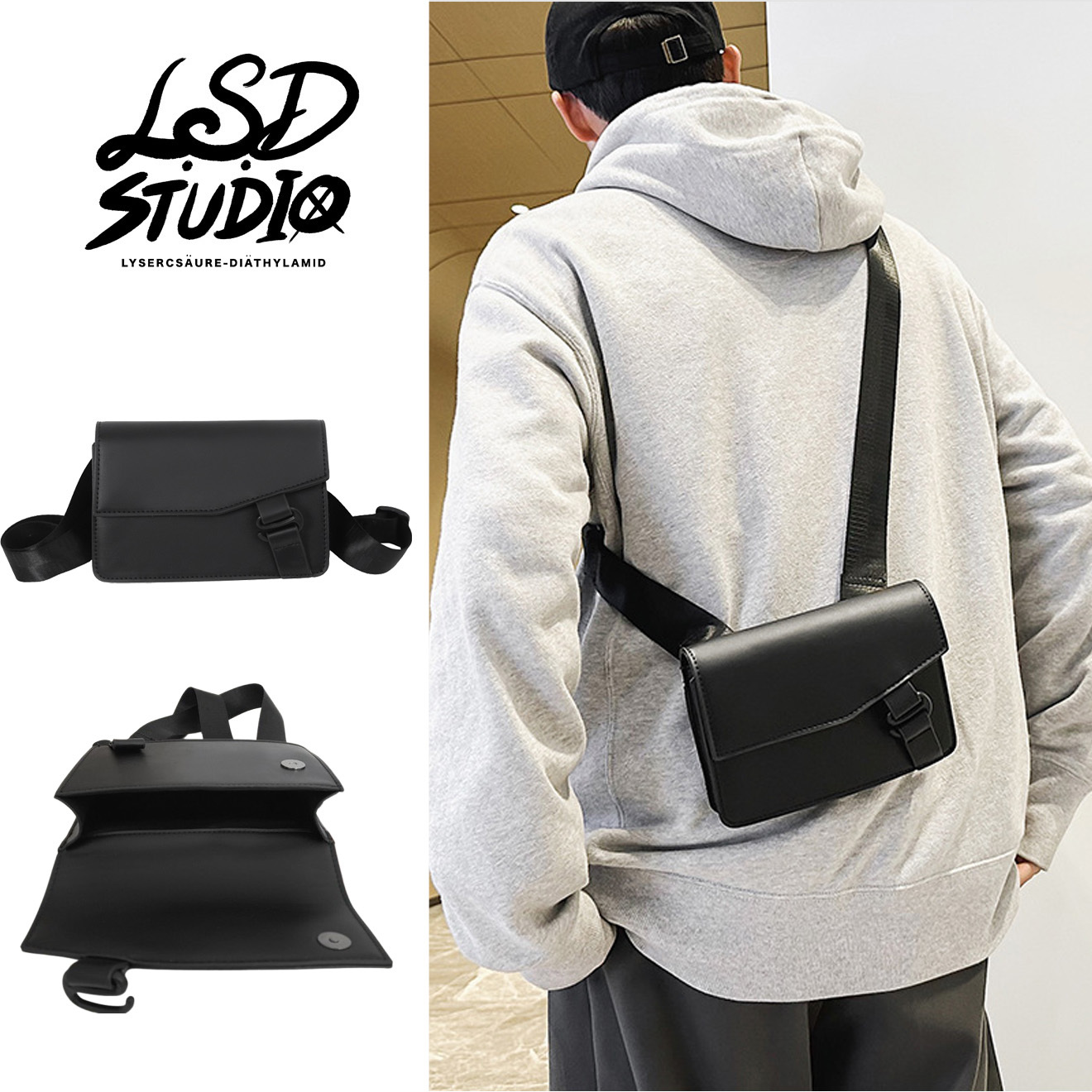 【BGLF007】斜型剪裁素色信封包