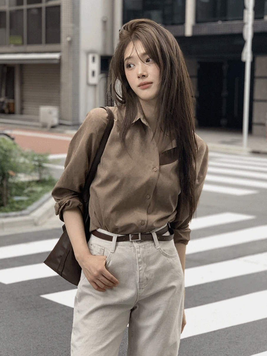 預訂｜SLOWAND #SLOWMADE Suede Matte Shirt (3 Color)