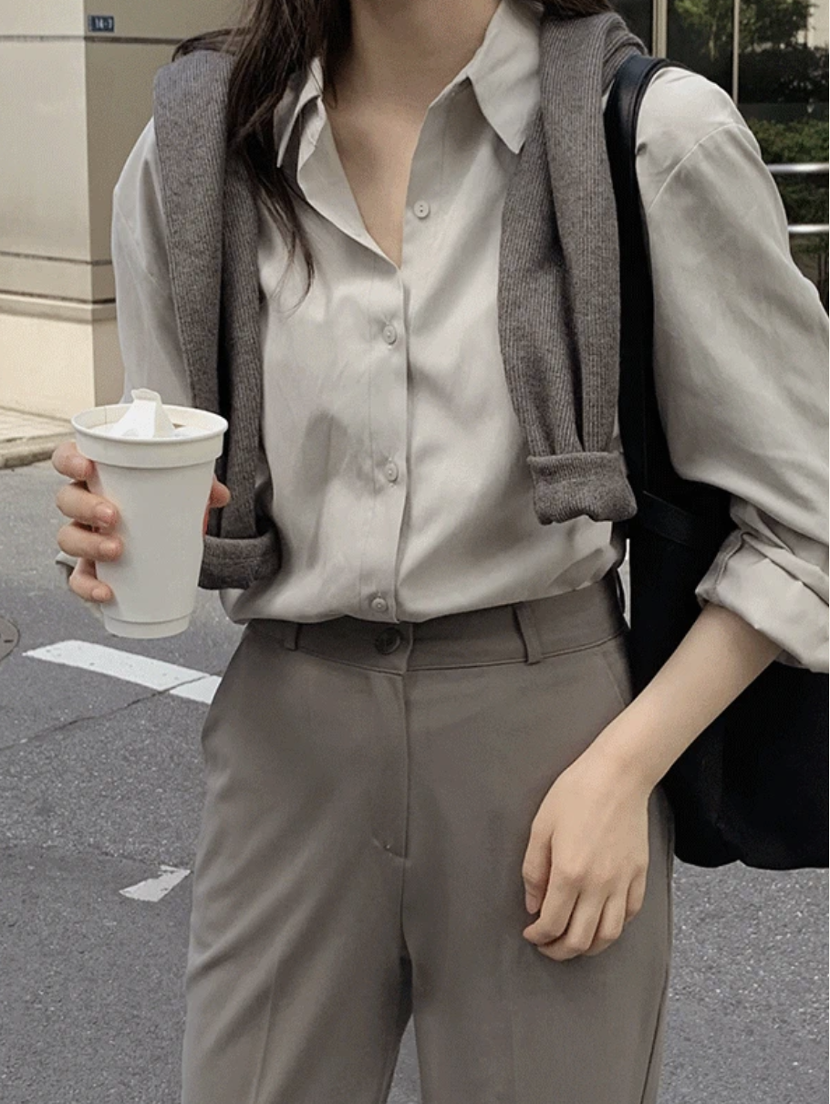 預訂｜SLOWAND #SLOWMADE Suede Matte Shirt (3 Color)