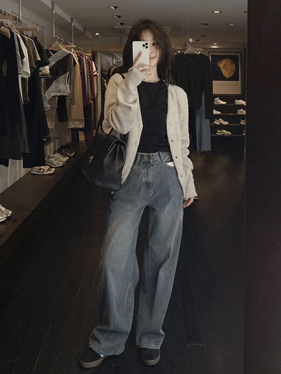 預訂｜SLOWAND #SLOWMADE Corduroy Washed Wide Denim Pants (2 Color) (2 Length)