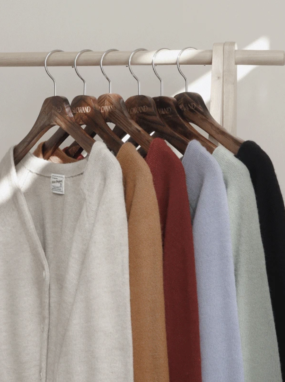 預訂｜SLOWAND #SLOWMADE Garment V-neck Thick Cardigan (6 Color)