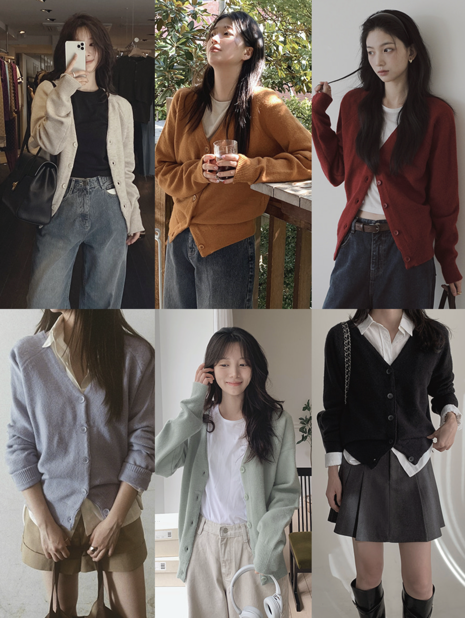 預訂｜SLOWAND #SLOWMADE Garment V-neck Thick Cardigan (6 Color)