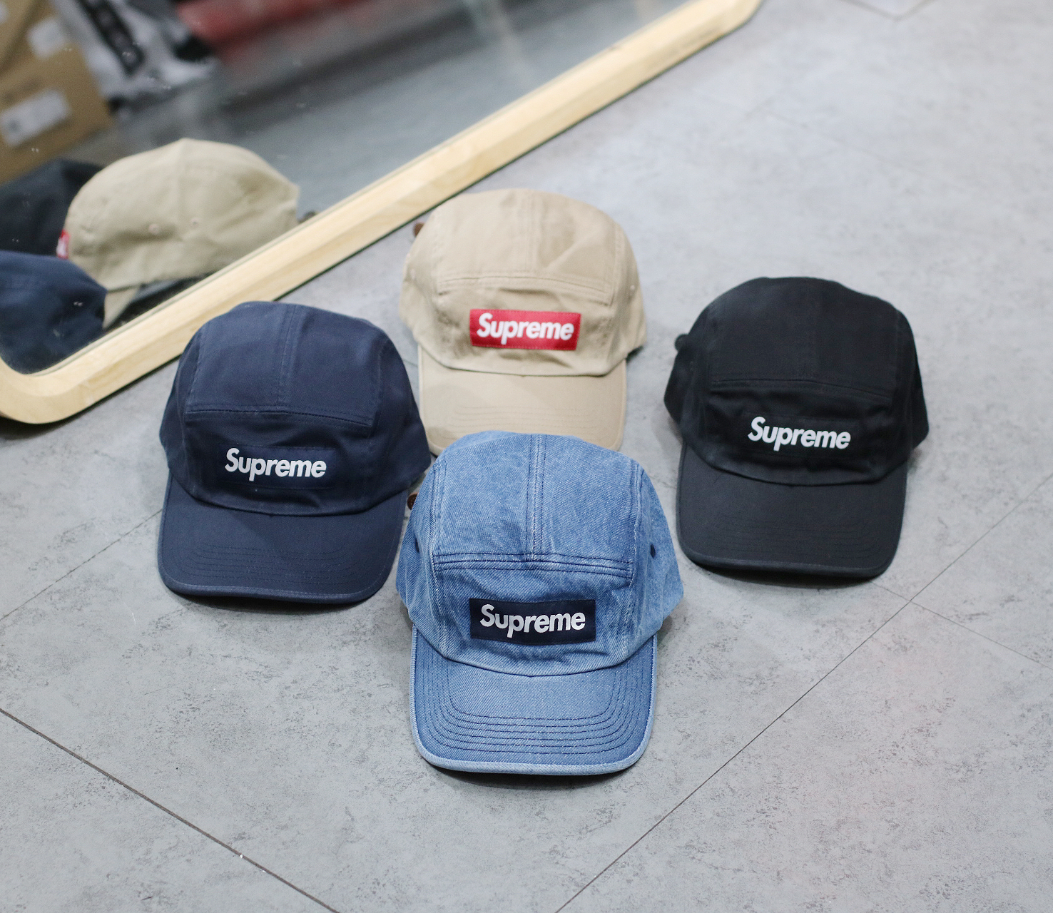 Supreme FW24 Washed Chino Twill Camp Cap