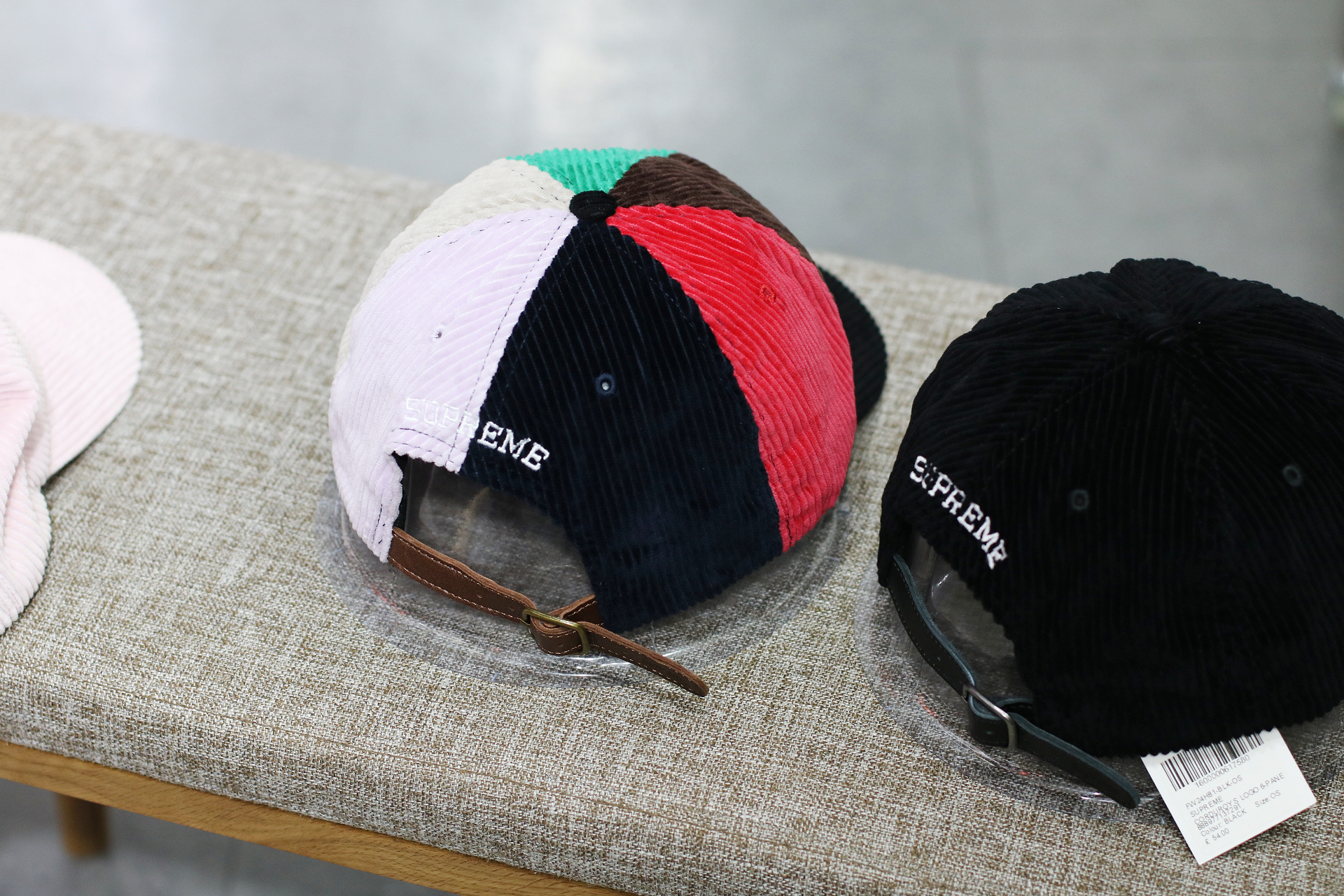 SUPREME FW24 CORDUROY S LOGO 6-PANEL CAP