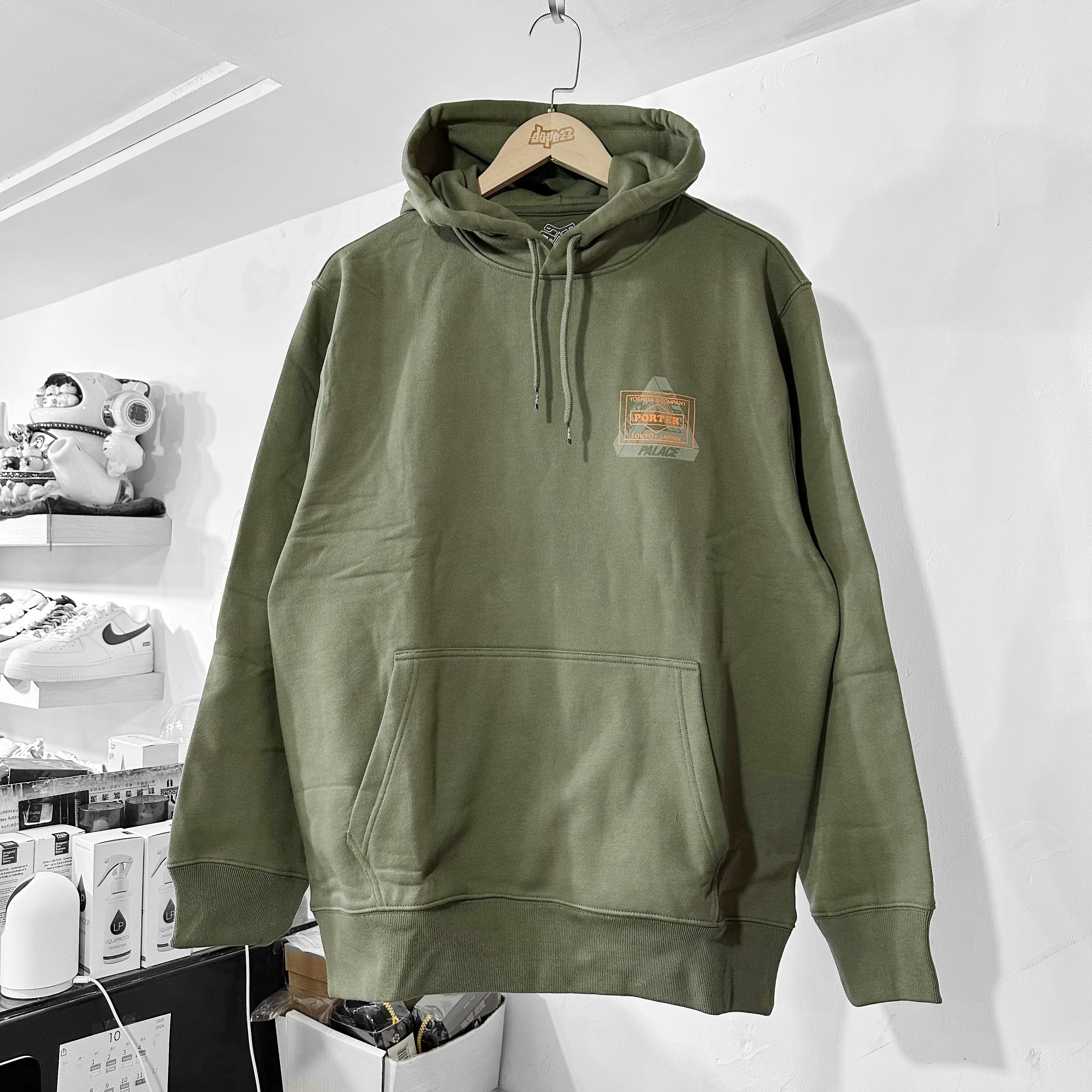 PALACE  X PORTER LOGO Hoodie聯名限定 Olive