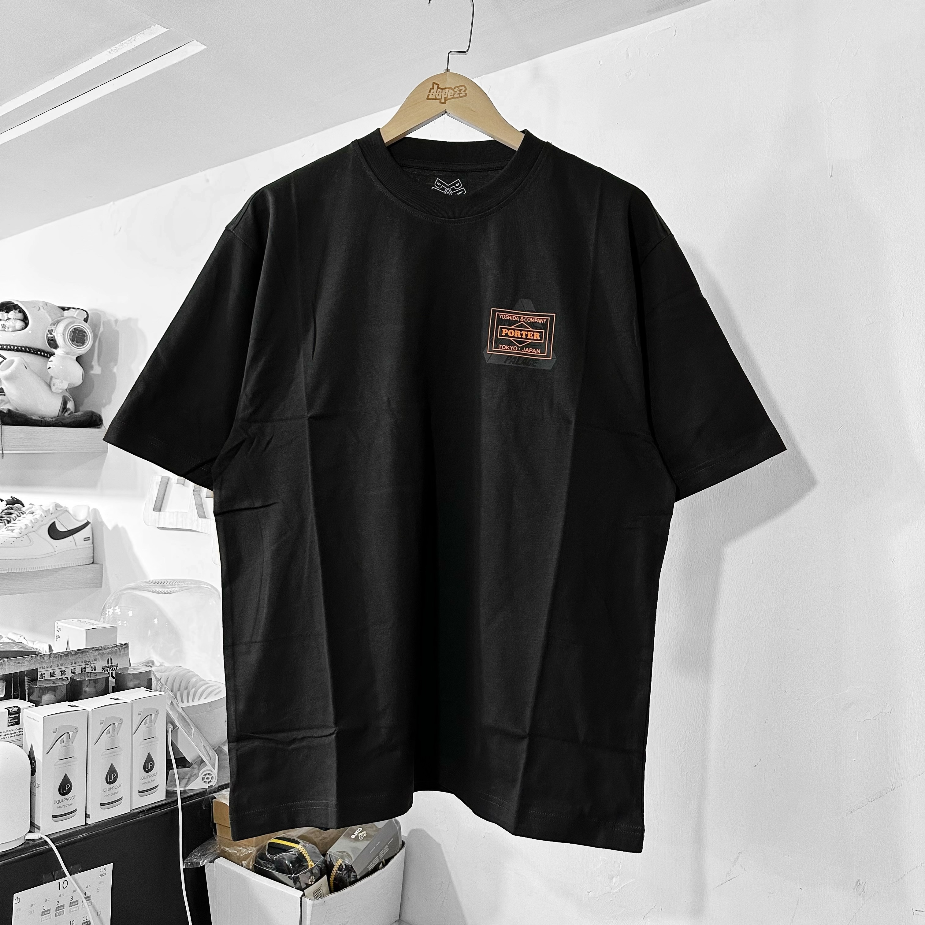 PALACE X PORTER LOGO T-SHIRT BLACK 聯名限定