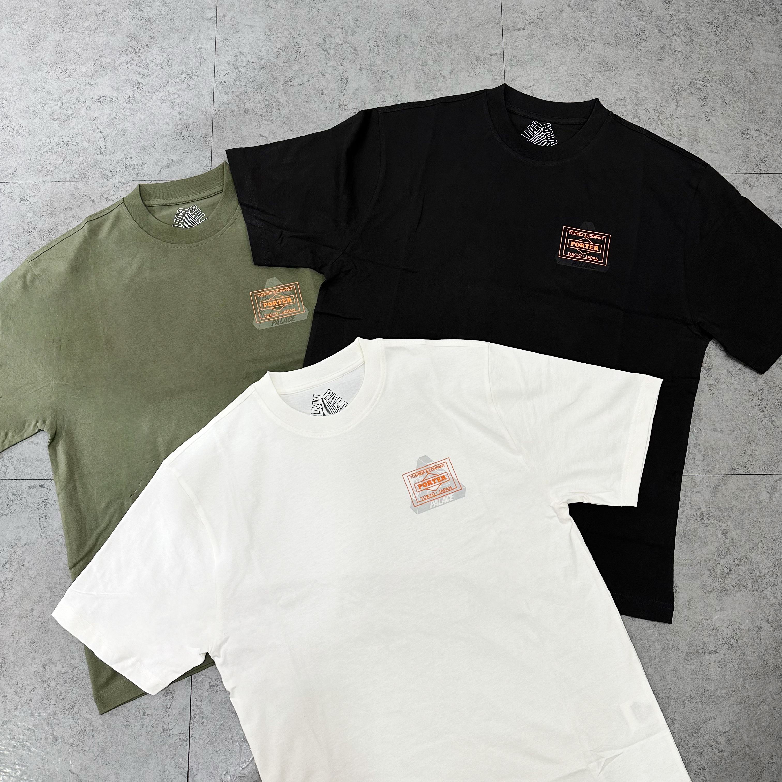 PALACE X PORTER LOGO T-SHIRT WHITE 聯名限定
