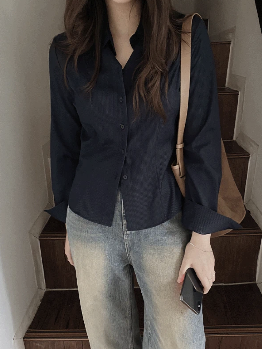 預訂｜SLOWAND #SLOWMADE Daily Stripe Line Shirt (2 Color)