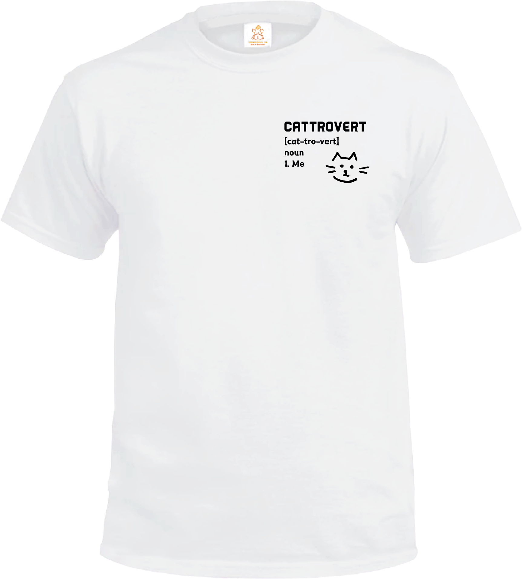 Crab| Cattrovert is me| T-shirt| 本土衣服品牌| 香港衣服印刷| 多色