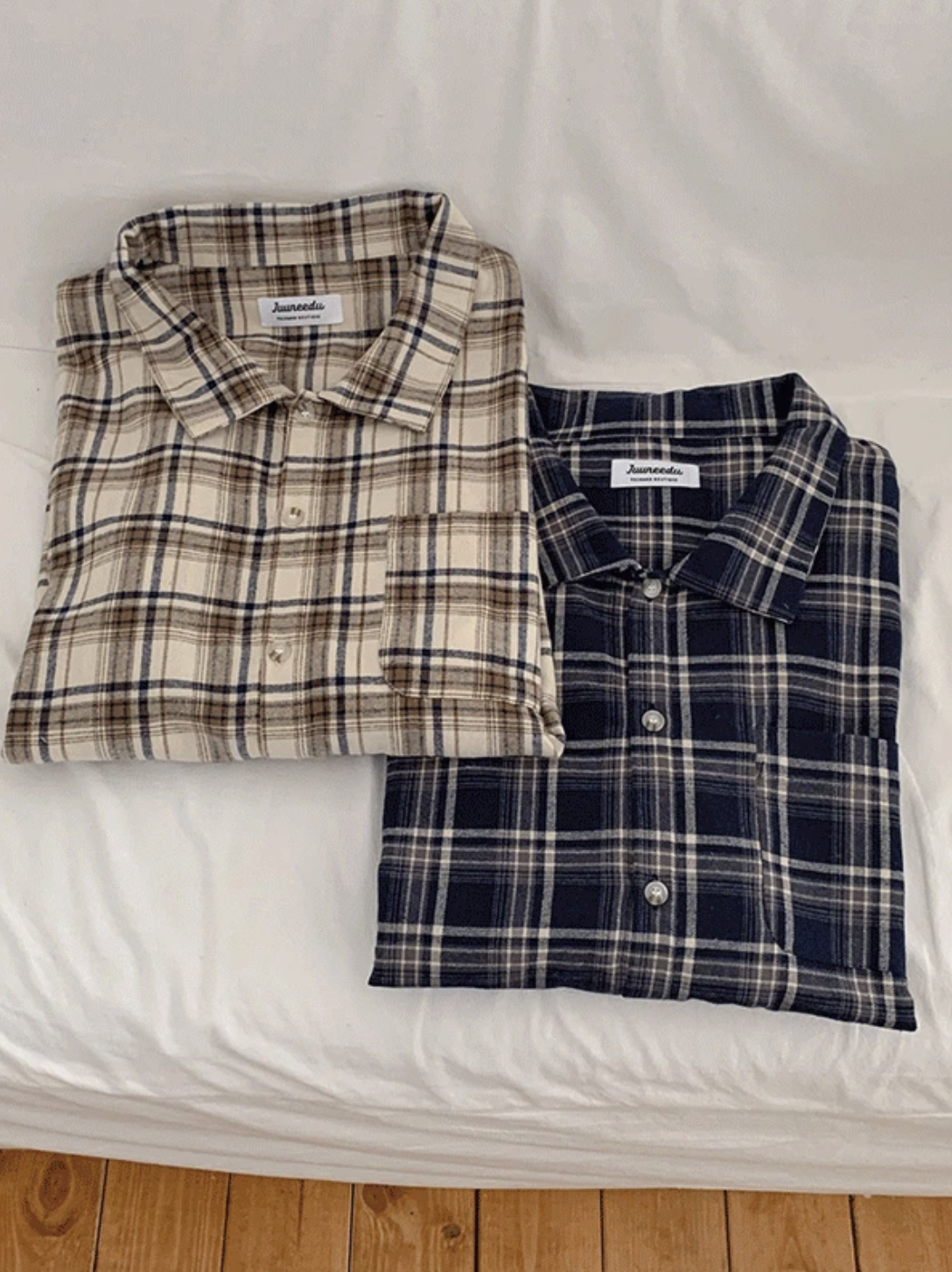 預訂｜Juuneedu Bread Tartan Check Couple Pajamas Set (2 COLOR)
