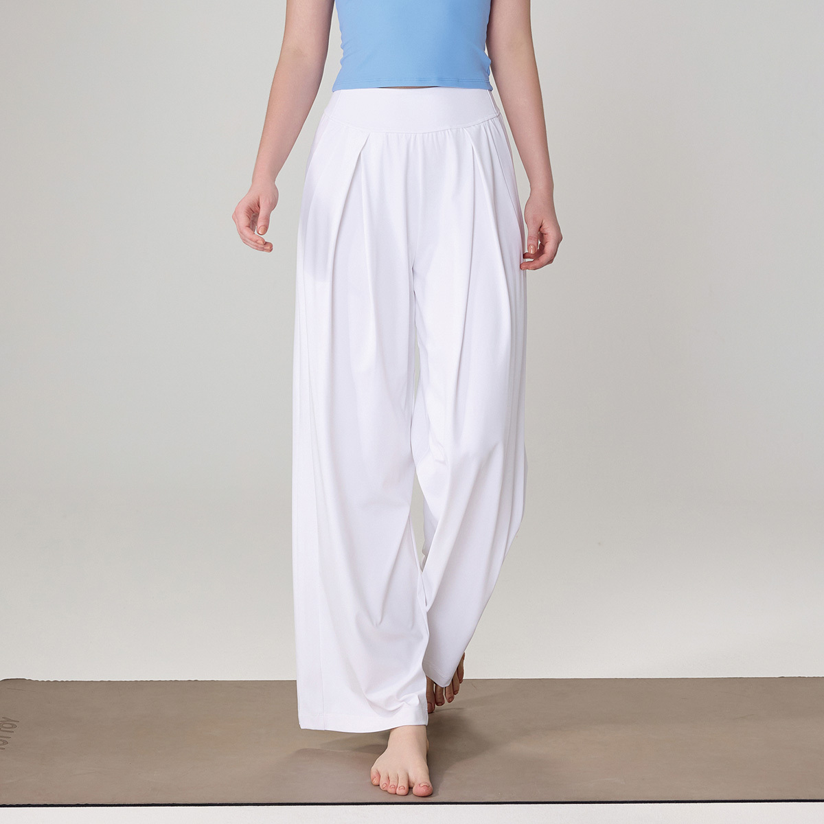 高腰垂墜打折休閒大寬筒瑜珈/運動/機能褲*