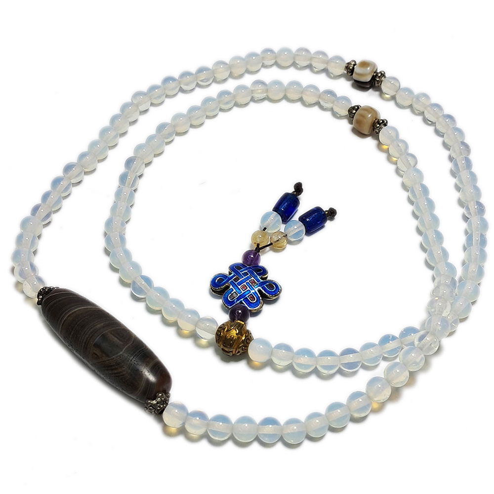 藥師天珠&白玉髓108念珠6mm【十方】129413