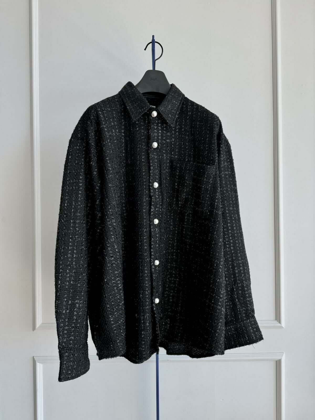 閃條暗紋長袖恤衫 MALENKII-096S