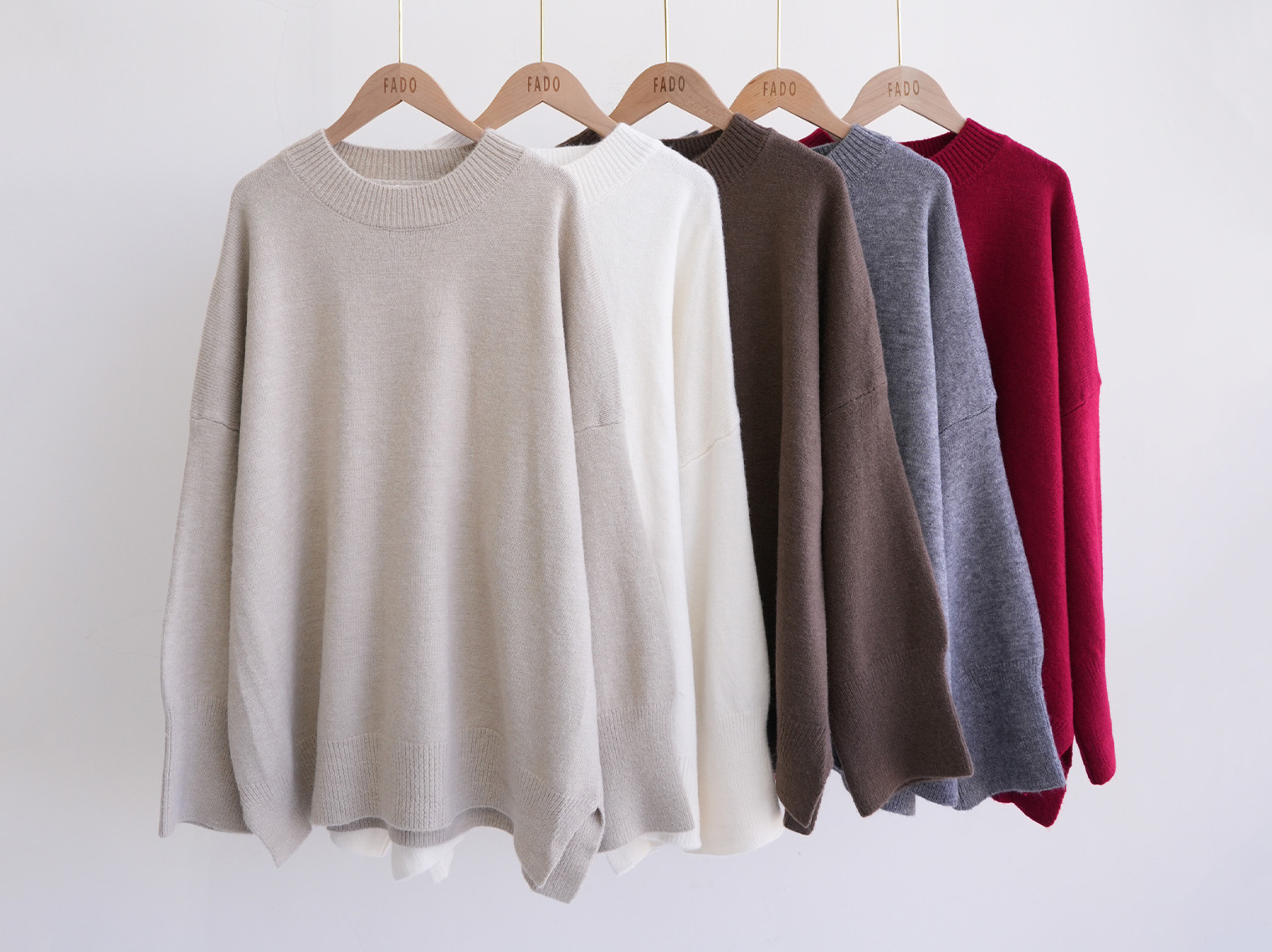 法朵Fado shop｜圓領針織寬鬆版衫 011A447 五色