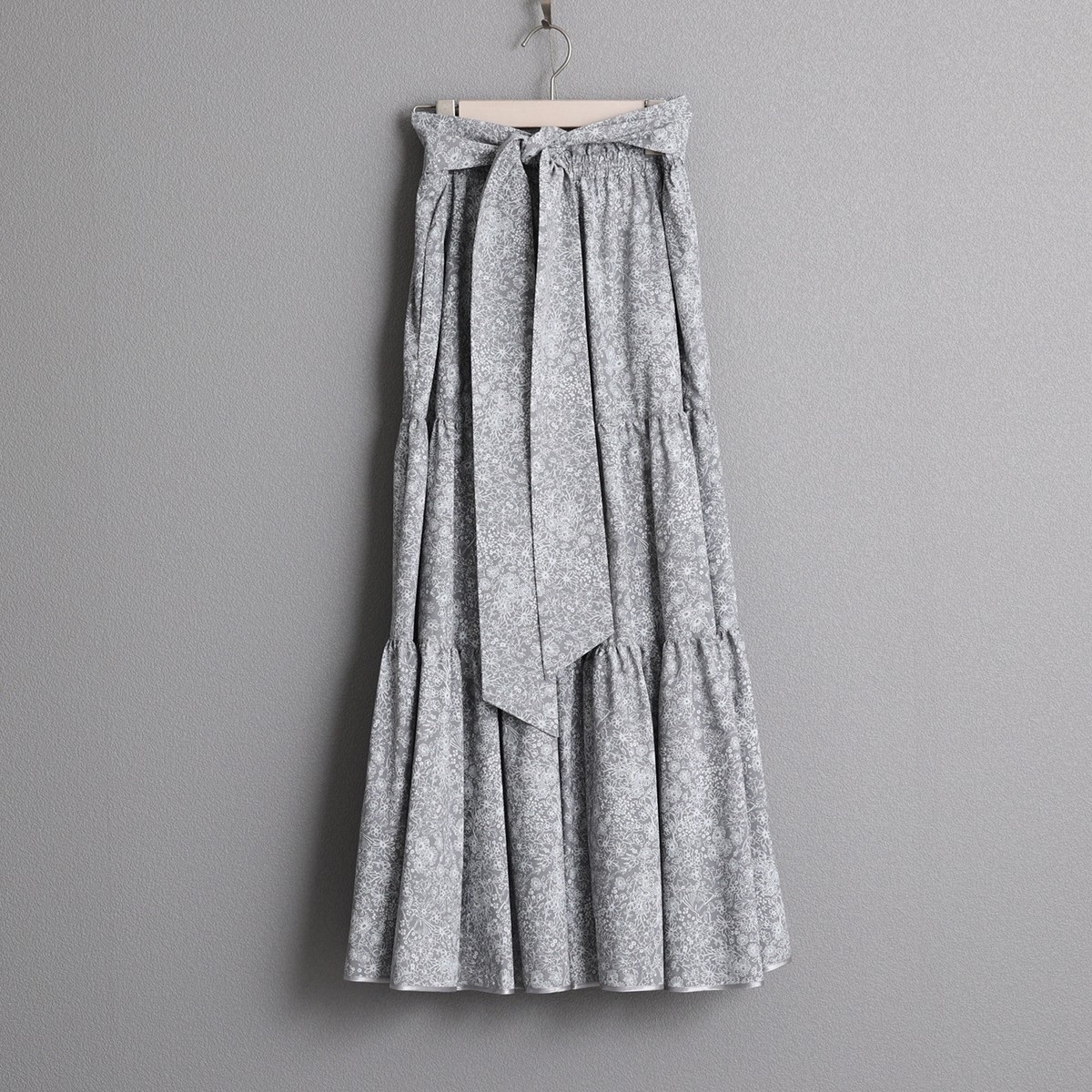 設計款藝術印花裙/灰色