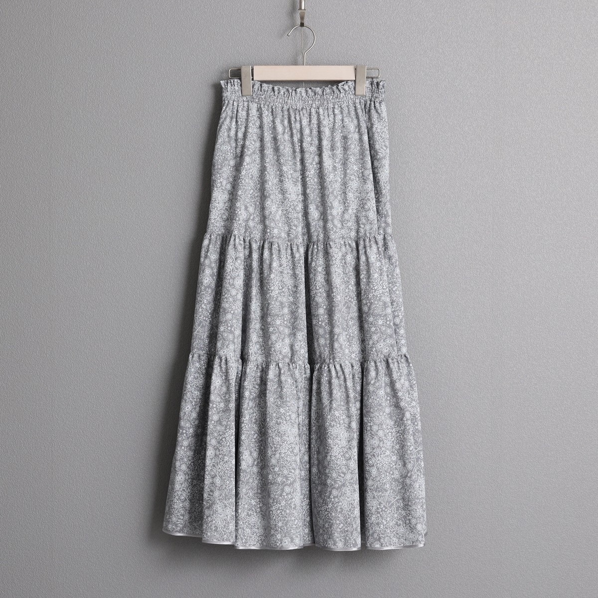 設計款藝術印花裙/灰色