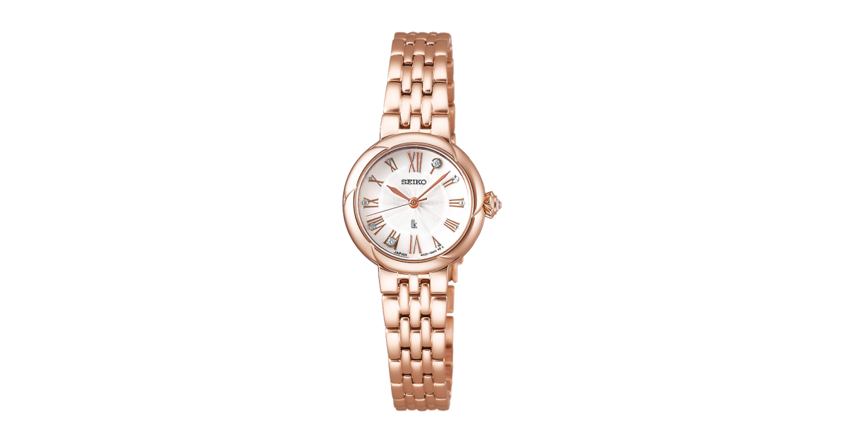 精工 SEIKO LUKIA Grow SSWA008 Analog Quartz Pink Gold Women's Watch Japan 石英粉紅金女士手錶