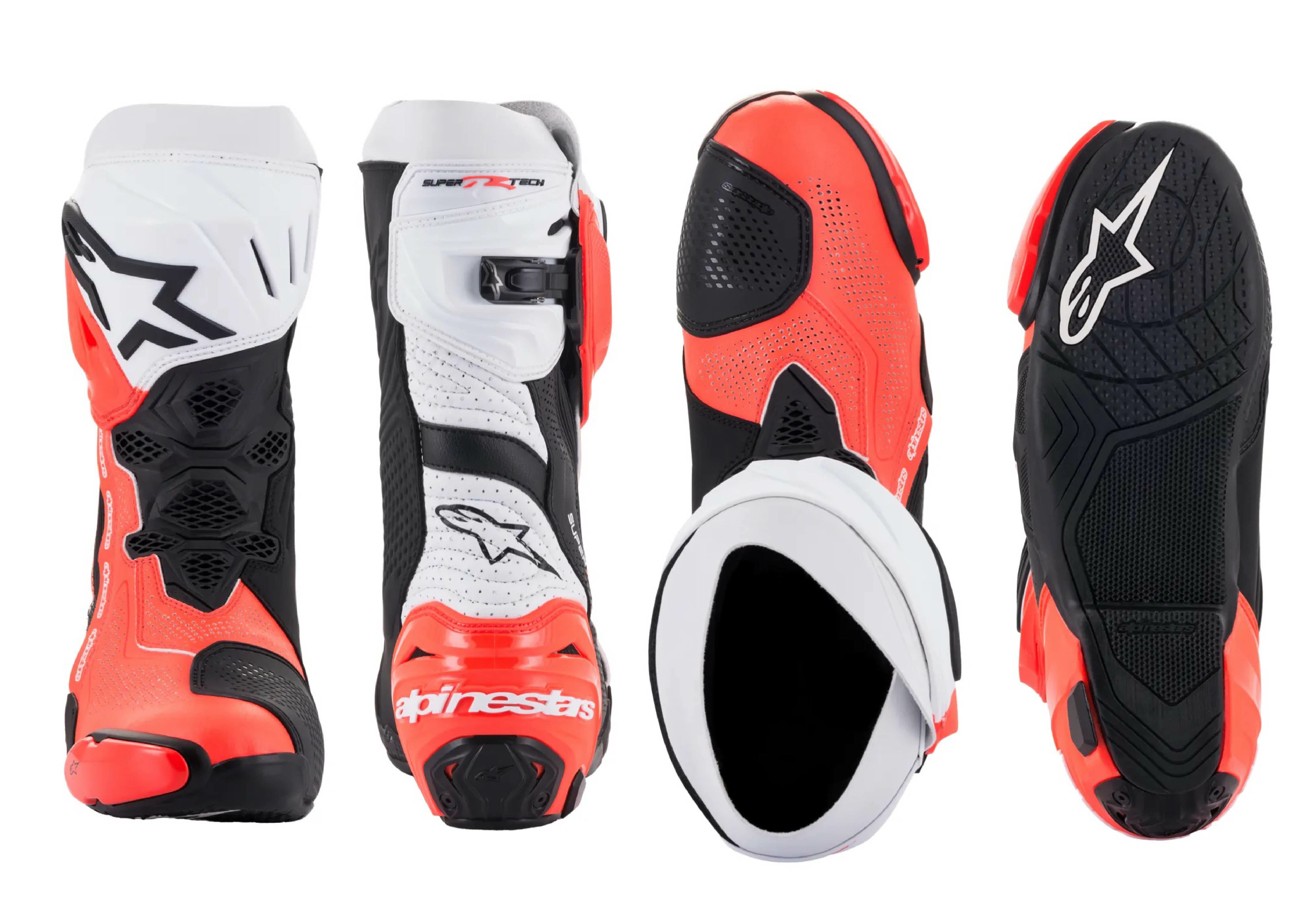 ALPINESTARS Supertech R Vented 黑白 高筒 頂級 競技 車靴 A星