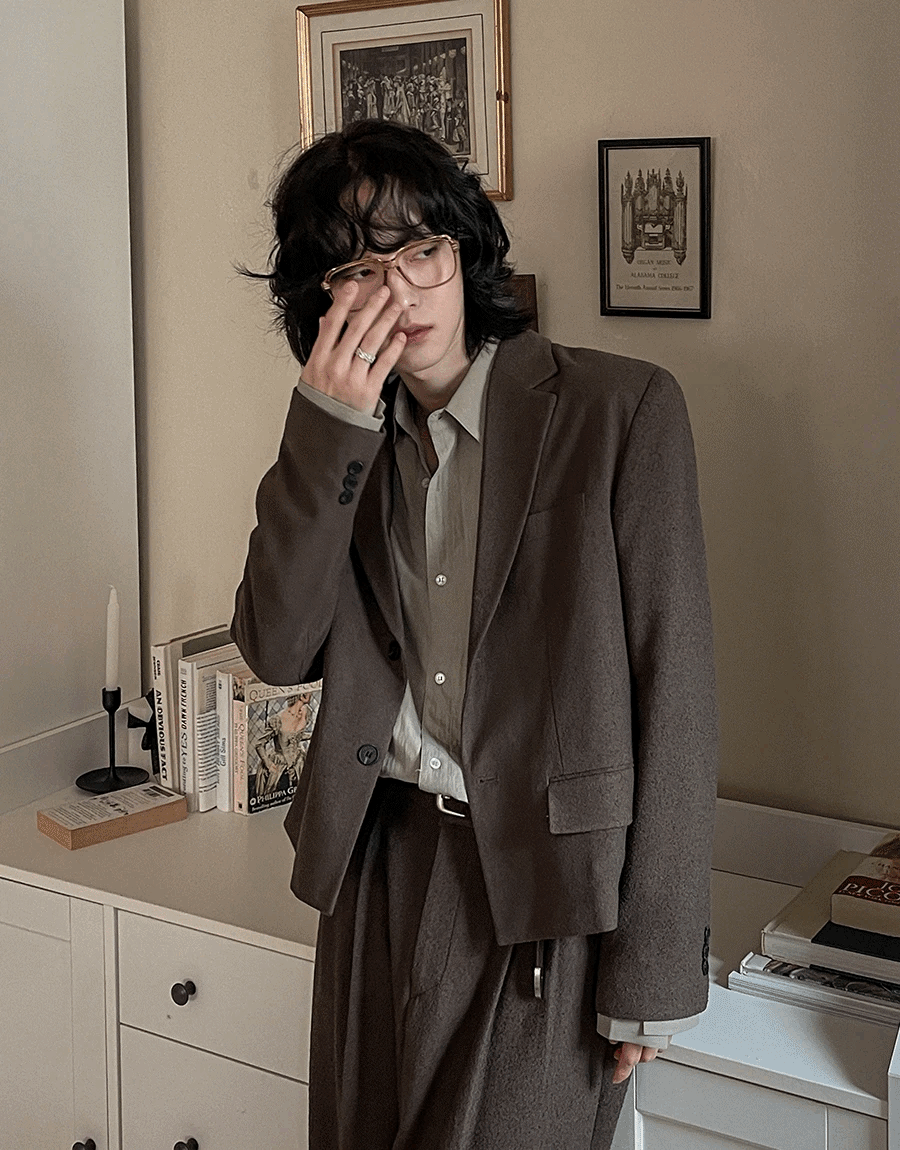 洛威爾西裝外套（短版/寬鬆版）