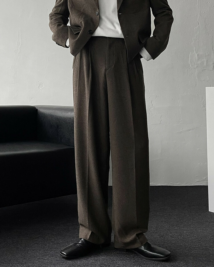 Lowell Dust 兩摺西裝褲