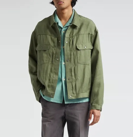 RE-STOCK: VISVIM 101XX JKT (WOOL/LINEN) - OLIVE SIZE 2 PRE ORDER ITEM (預訂中)