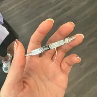 [US] MICHAEL KORS MKJH0031A ENGRAVE LOGO PAVE BANGLE BRACELETS,SILVER, 796483655379 (SMK1040)