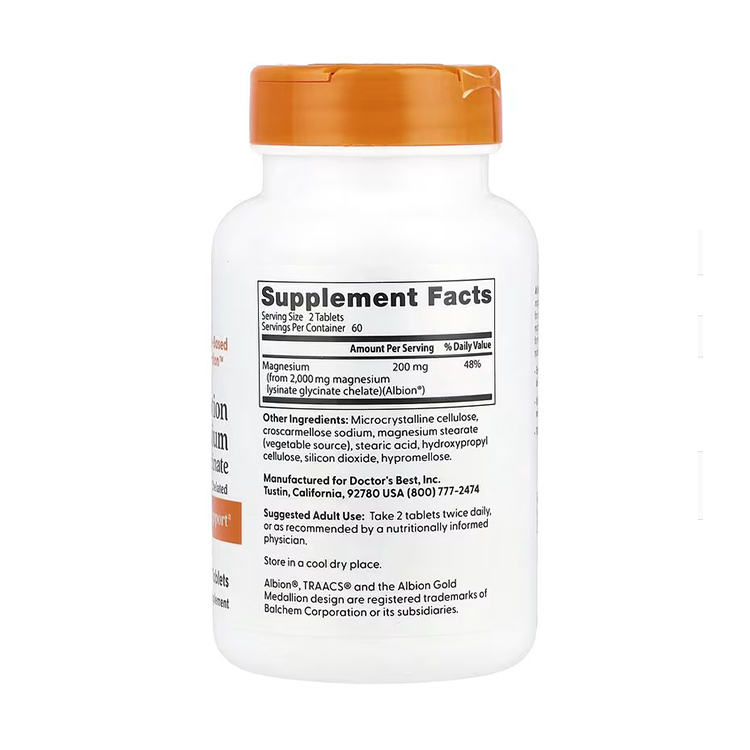 Doctor’s Best High Absorption Magnesium 100% Chelated,100 mg , 120 tablets