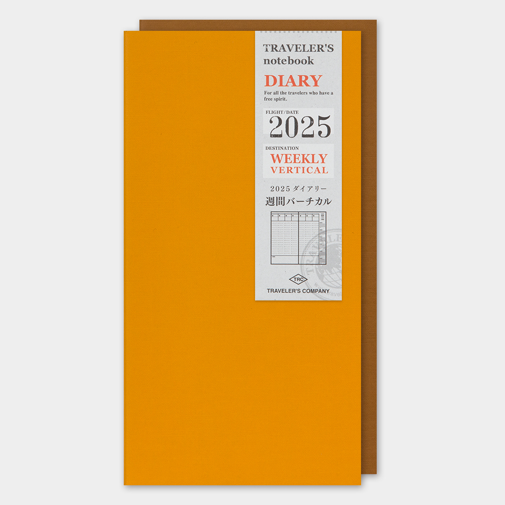 【TN】Traveler's Notebook Regular Size 補充系列 - 2025 直式週間
