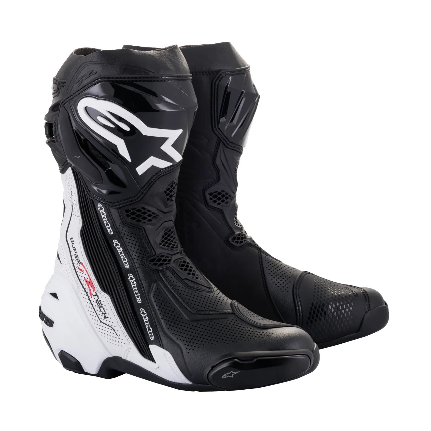 ALPINESTARS Supertech R Vented 黑白 高筒 頂級 競技 車靴 A星