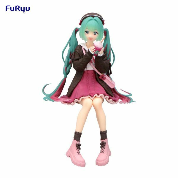 FuRyu 代理版 景品 初音未來 泡麵蓋 秋季粉色ver.