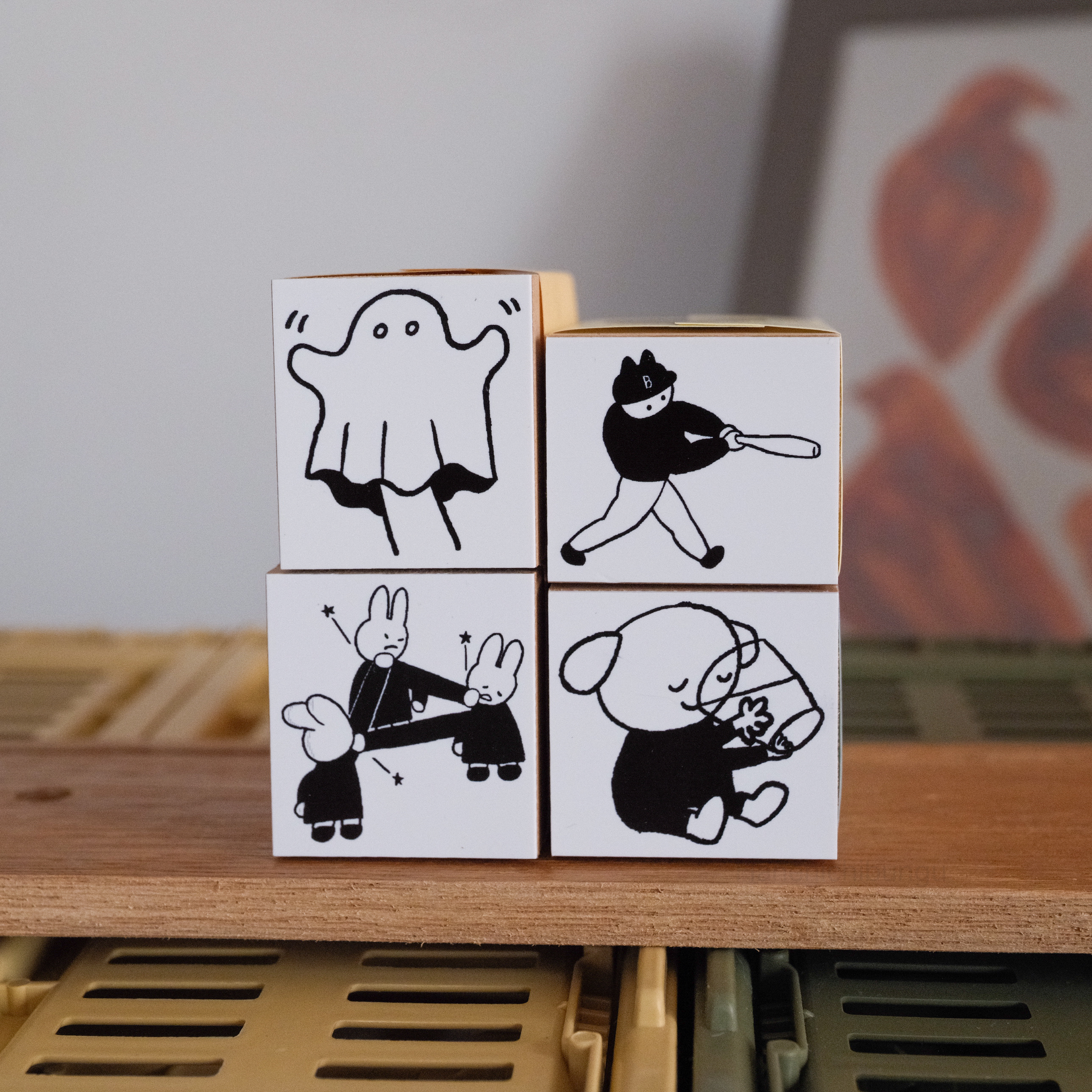 SYAMO Stamp木製長柄印章／第三彈／四款