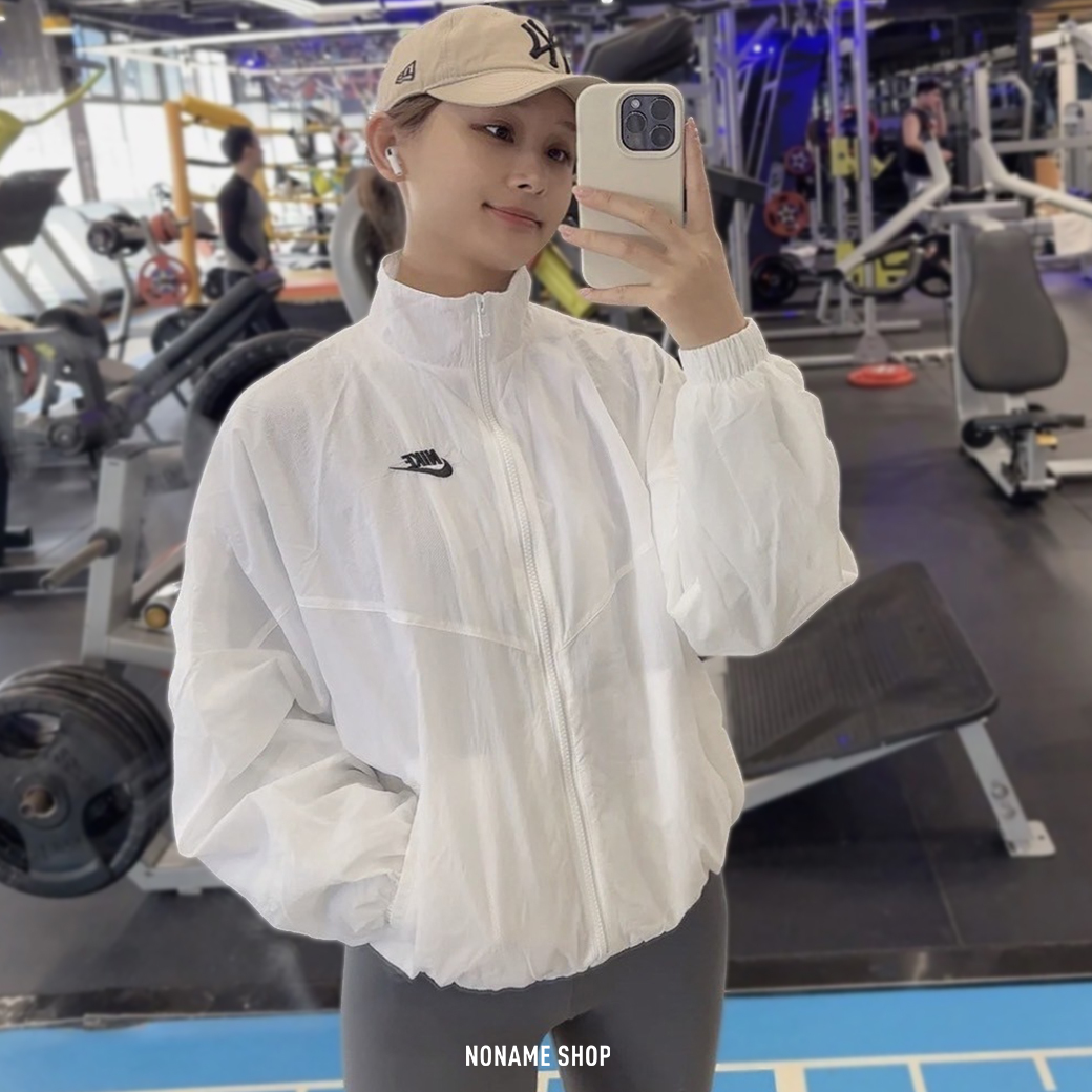 NIKE SPORTSWEAR WINDRUNNER  防風 風衣 外套 全白 (女款)