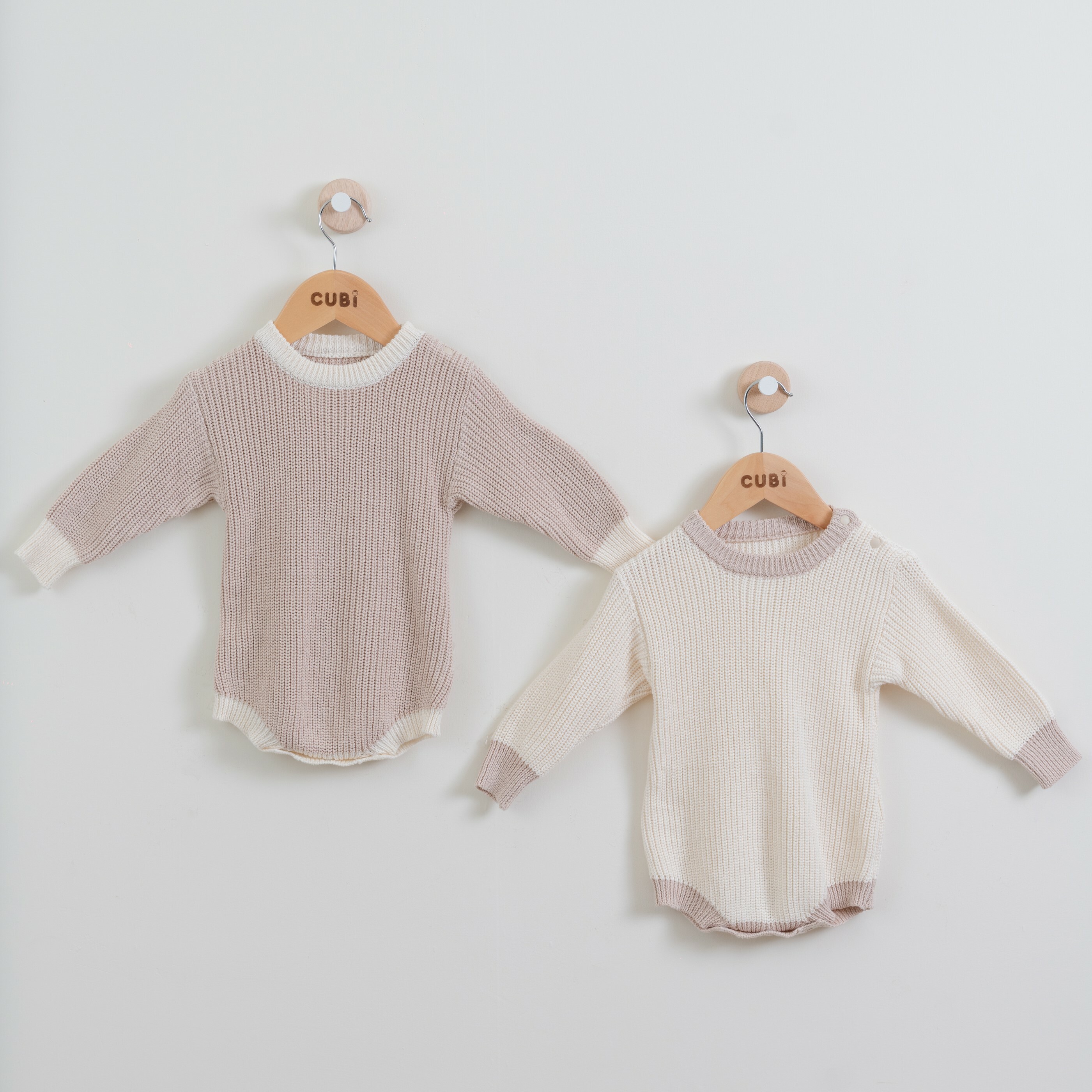 秋款針織包屁衣（兩色）