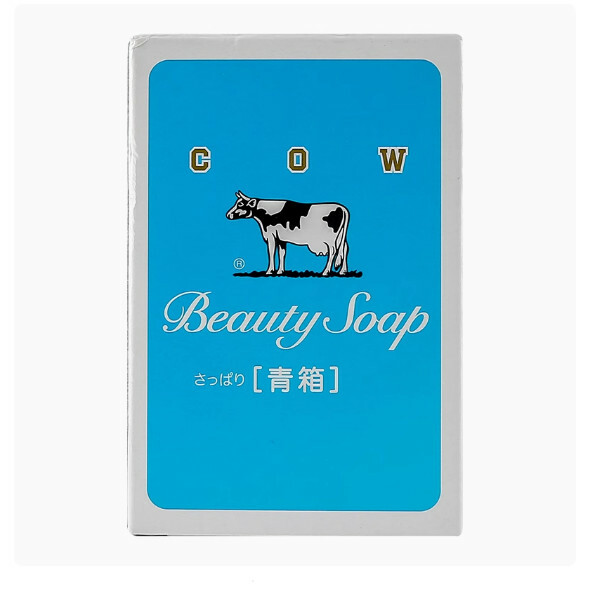 COW--牛乳石堿牛奶沐浴香皂潔面洗澡肥皂【藍色清爽型】85gx1塊