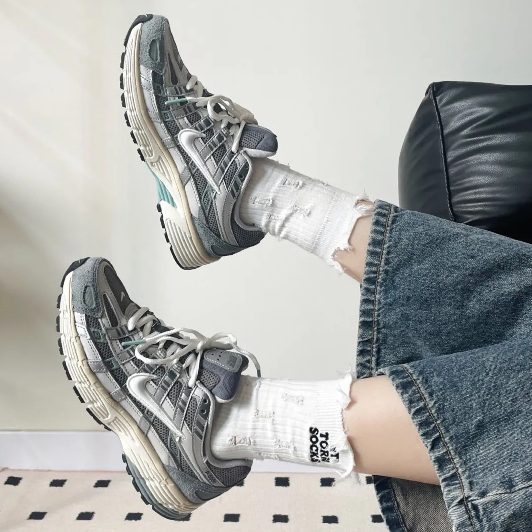 NIKE P-6000 礦石灰 灰藍 灰綠 奶油底 復古 男鞋 FN7509-029 / 現貨