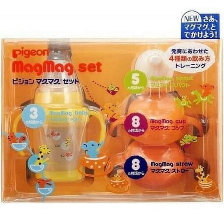 WSBC0198  PIGEON 飲水杯套裝 MAGMAG SET  (現貨K25)