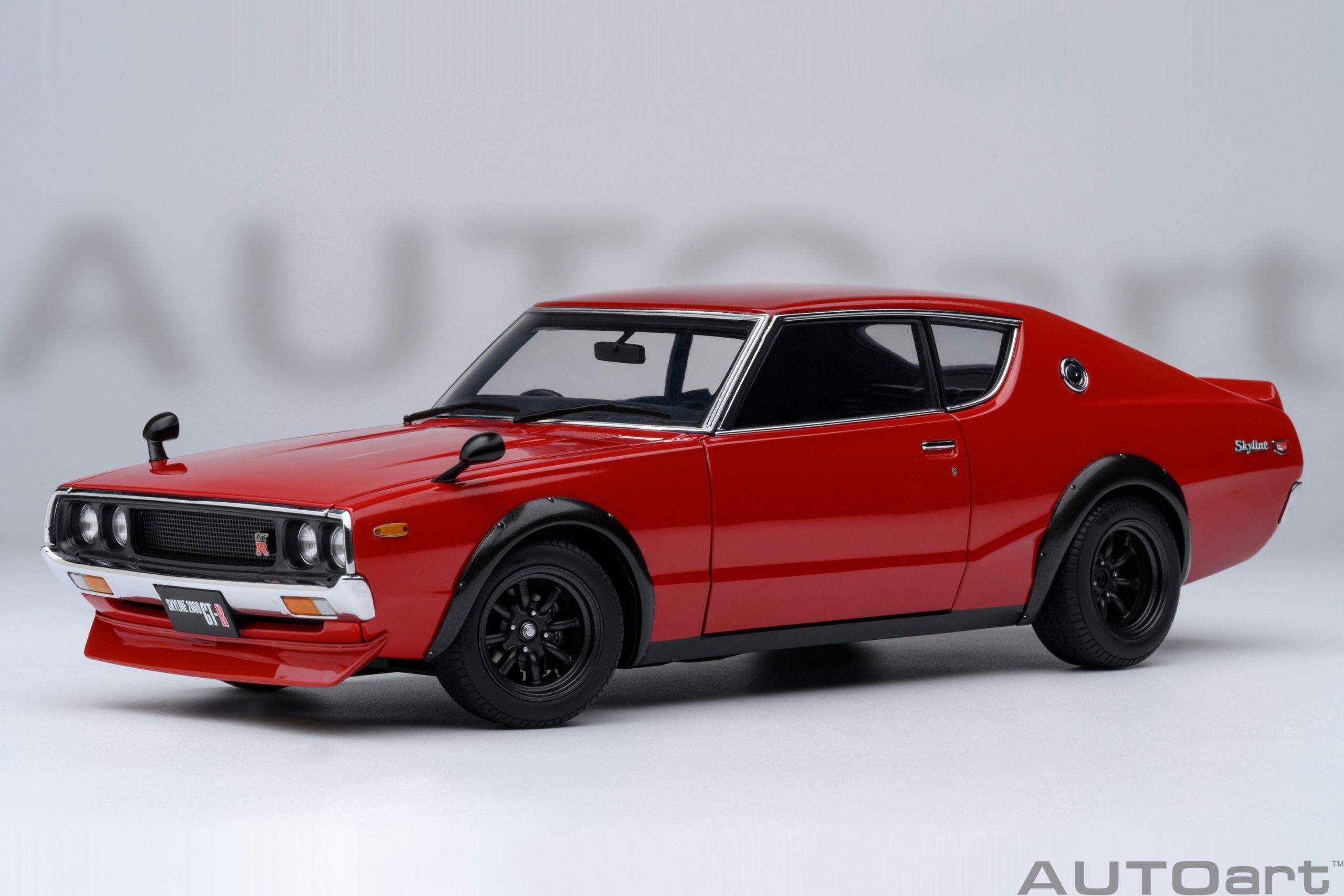 預訂 (訂金$300) (預訂價 $1656) ：1/18 AUTOART Nissan Skyline 2000 GT-R (KPGC110) Tuned version (Red) (77468)