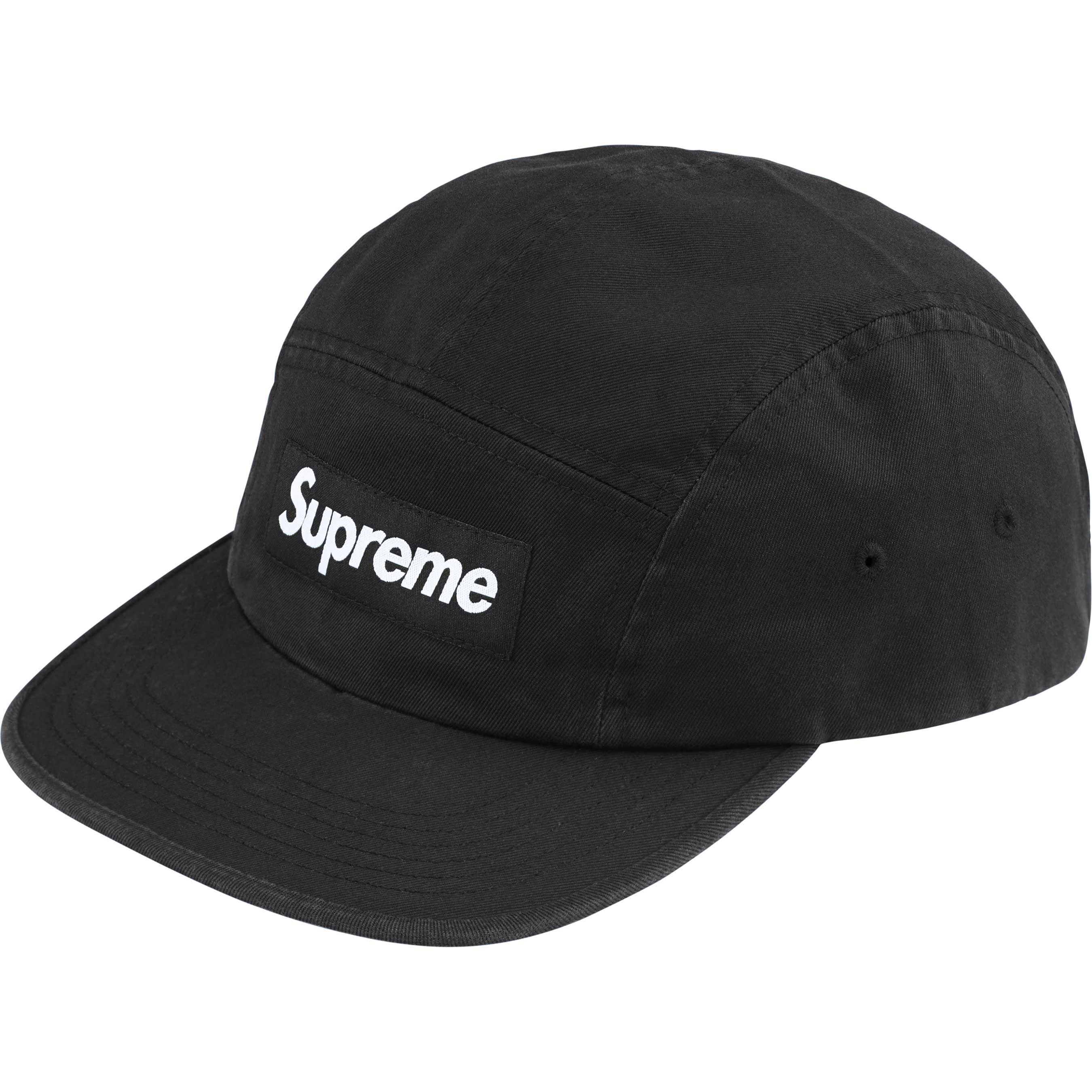 Supreme FW24 Washed Chino Twill Camp- Black